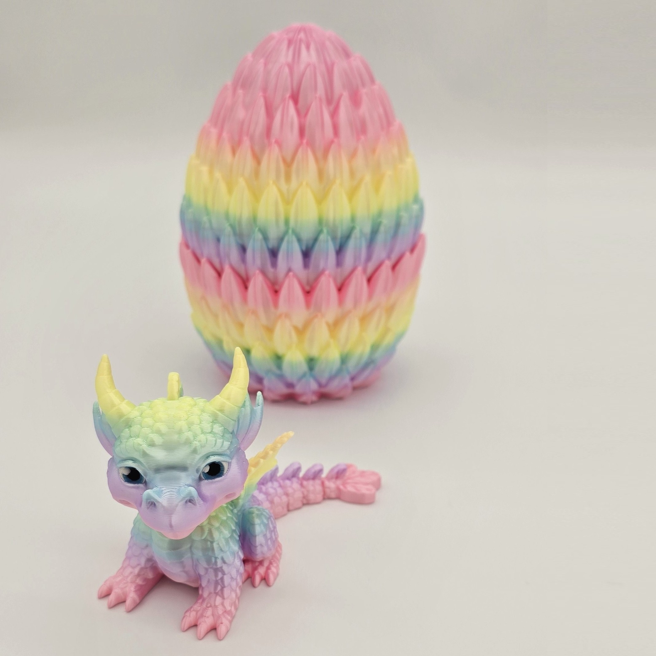 Regenbogen-Drache im Ei Ansicht 2